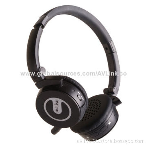 BQB Headband Wireless Bluetooth Stereo Headphones for Mobile Phones and PCs with 3.5mm Audio Jack